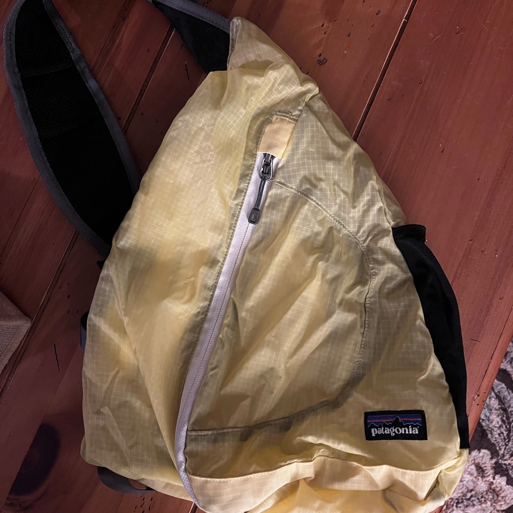 Patagonia Light Yellow Sling Backpack